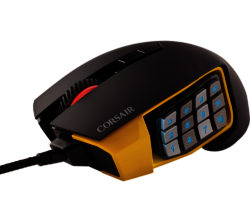 CORSAIR  SCIMITAR RGB Optical Gaming Mouse - Black & Yellow